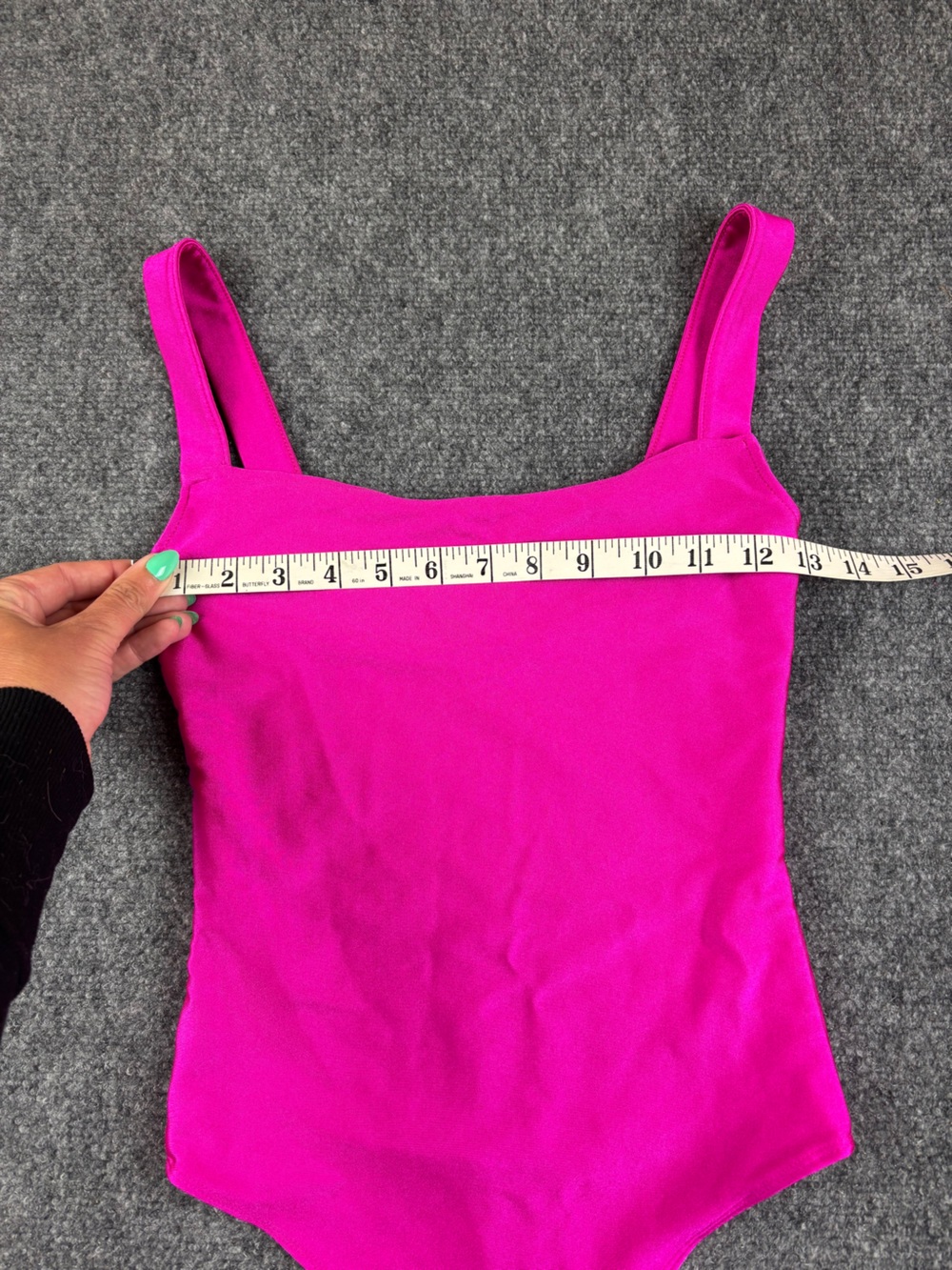 GOOD AMERICAN Women’s Fuchsia Pink Scuba Modern Bodysuit size: 1 - Picture 8 of 9